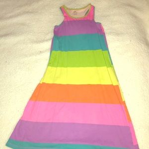 I am selling a long rainbow dress for kids girls